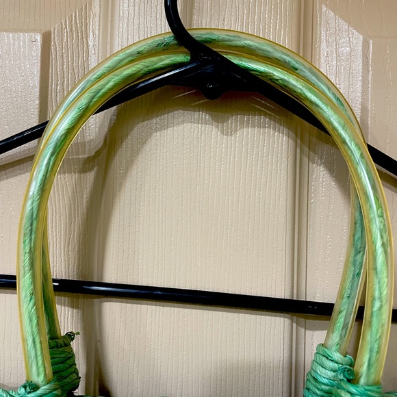 Charter Club beach bag. Clean and pretty. Unique handles. P.B.1 - Picture 3 of 9